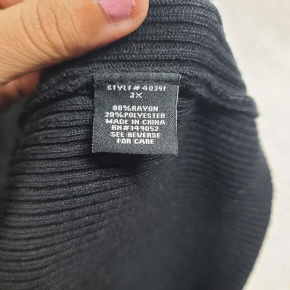 Fashion nova She's ready to go midi sweater black dress Size 3X party bodycon - Picture 14 of 16